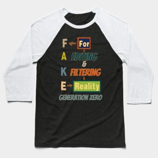 Fake Generation, Generation z Baseball T-Shirt